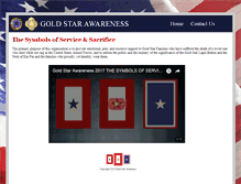 Tablet Screenshot of goldstarawareness.com